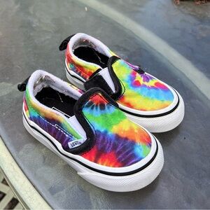 Vans Toddler Rainbow Tie-Dye Sneakers
